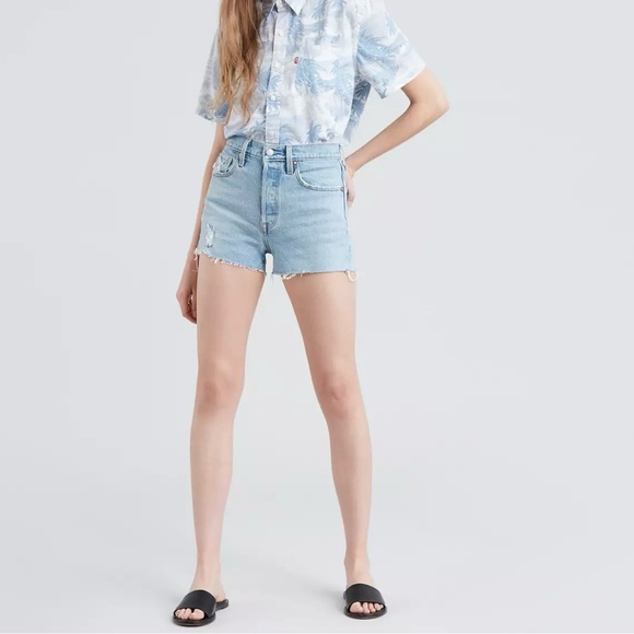 Levi’s 501 High Rise Women’s Shorts Size 28 - Picture 2 of 13